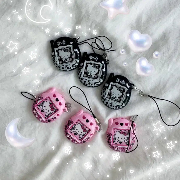 [BUNJANG] Tamagotchi Hello Kitty Charm Keychain / 새상품) 다마고치 키티키링