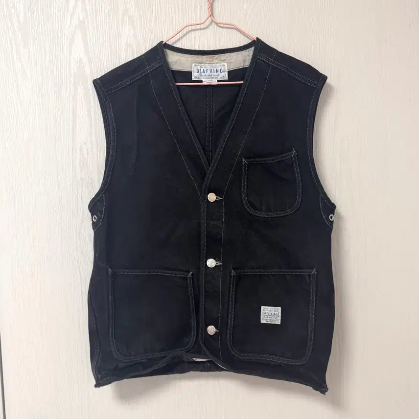 [BUNJANG] Diaphanous Amekaji Denim Vest / (s) 디아프바인 아메카지 데님 베스트