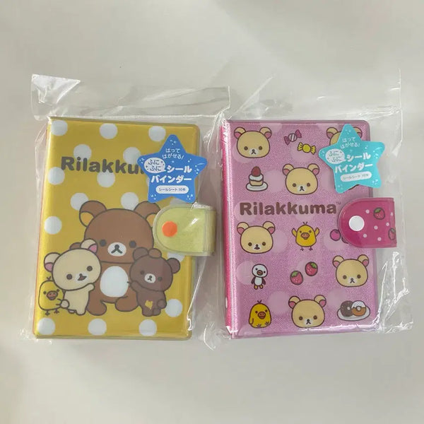 [BUNJANG] Rilakkuma Korilakkuma Sticker Seal Binder (Japanese Authentic) / 새상품 리락쿠마 코리락쿠마 스티커 씰 바인더 일본정품