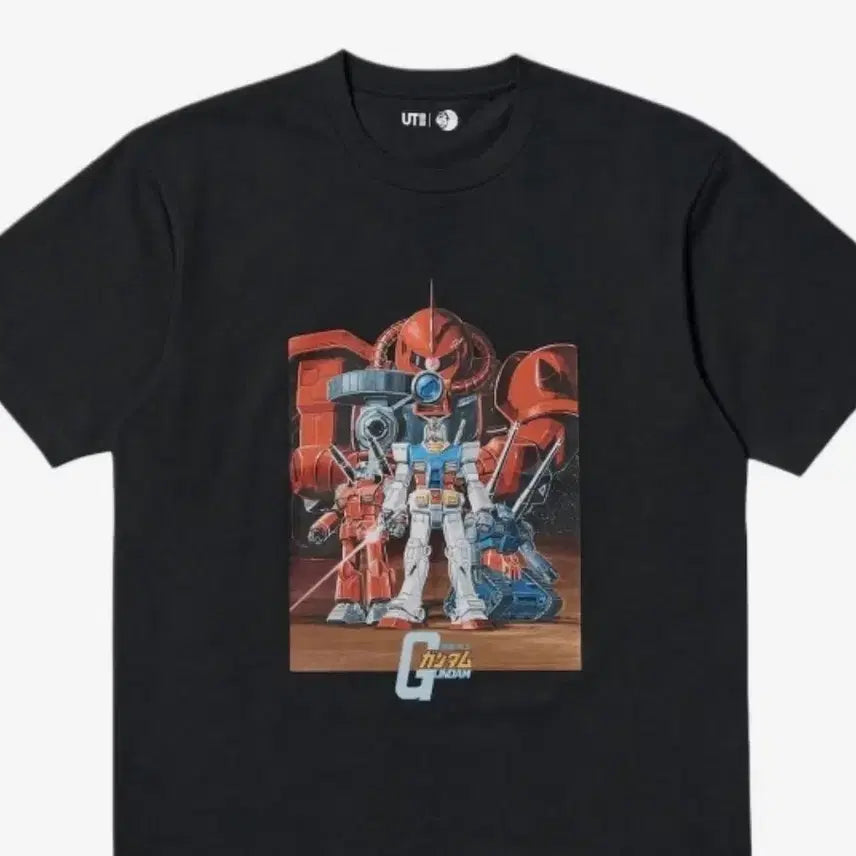 [BUNJANG] Uniqlo Gundam UT Short Sleeve T-Shirt Black 3XL / 유니클로 건담 UT 반팔 티셔츠 블랙 3xl