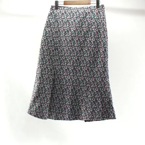 [BUNJANG] MINE Hansem Span Long Skirt (Size 55) / MINE 마인 한섬 B6040 여성55 롱스커트 스판 치마 구스몰