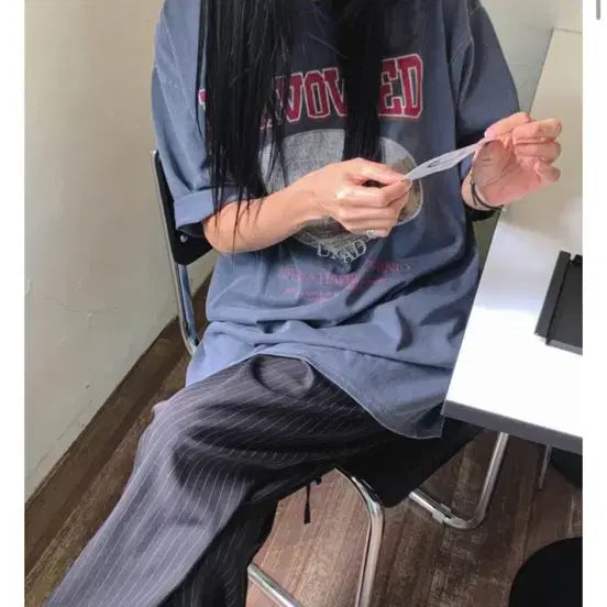 [BUNJANG] Sanfruk Stripe Pants Black / 샌프룩 스트라이프 팬츠 블랙