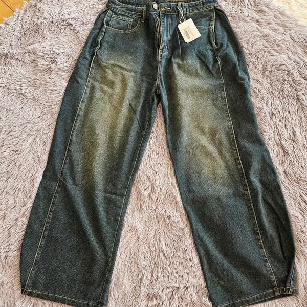 [BUNJANG] AGOD Desert Blue Wide Denim Pants XL / 무신사 AGOD 데저트 블루 와이드 데님 팬츠 XL 새상품