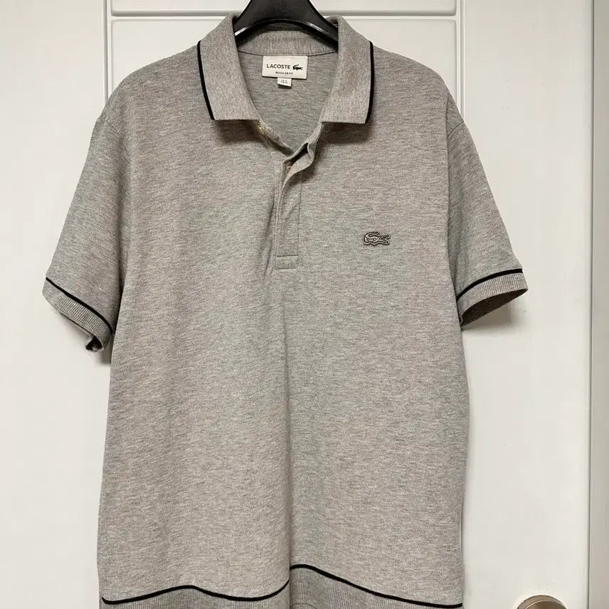 [BUNJANG] Lacoste Pique Polo Shirt Melange Grey Size M / 라코스테 카라티 멜란지 그레이 컨디션 최상 M