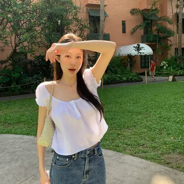 [BUNJANG] Lily Cotes Roman Blouse Ivory / 릴리코츠 Roman Blouse / Ivory