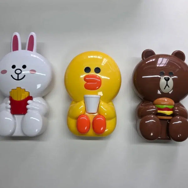 [BUNJANG] McDonald's Happy Meal Line Friends Portable Fan Bundle Set / 맥도날드 해피밀 라인프렌즈 휴대용 선풍기 3개 일괄