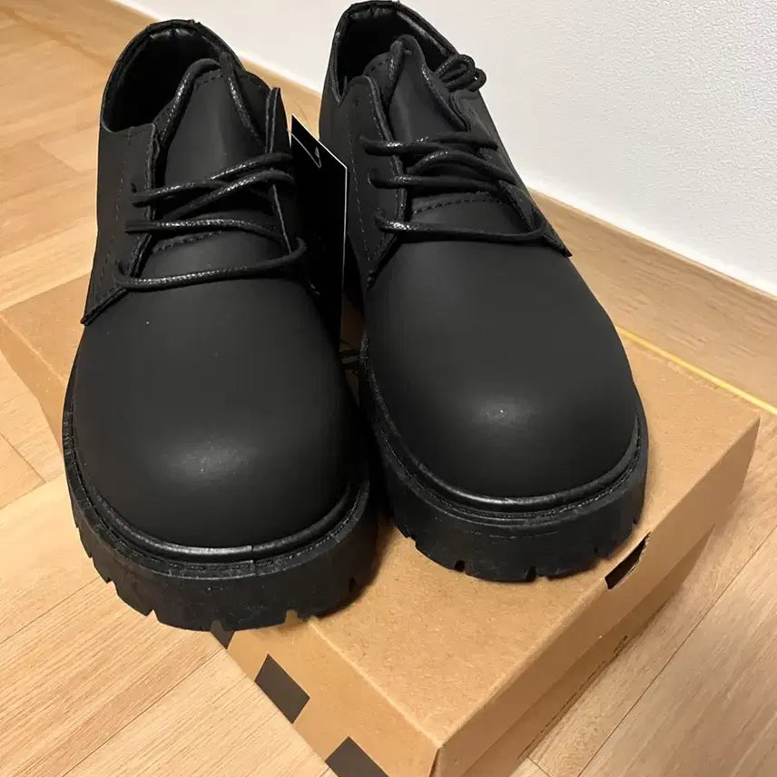 [BUNJANG] Sixfit Bold Toe Derby Shoes Black Size 39 / 식스핏 볼드 토 더비슈즈 블랙 39사이즈