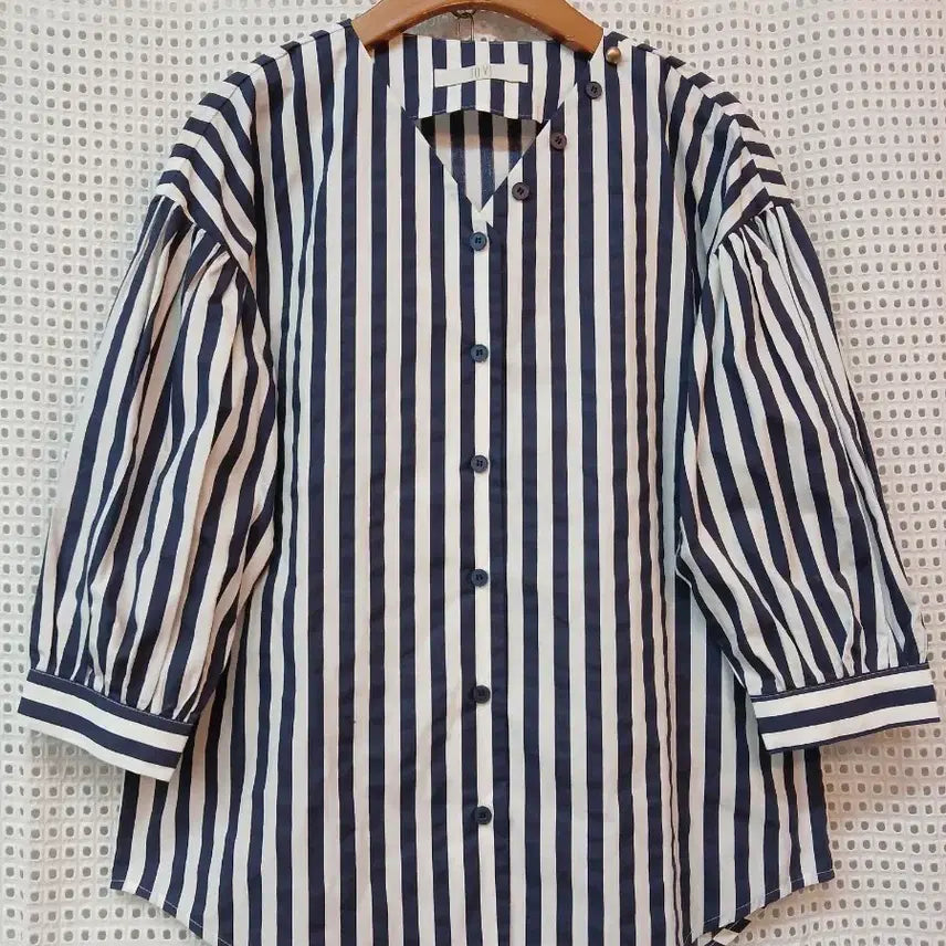 [BUNJANG] OV Vertical Stripe Long Sleeve T-Shirt / OV 세로 스트라이프 55.66