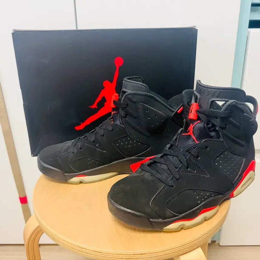 [BUNJANG] Nike Air Jordan 6 Retro Infrared Men's Shoes / 나이키 에어조던 6 레트로 인프라레드 265 신품급 풀박스 아디다스 호키