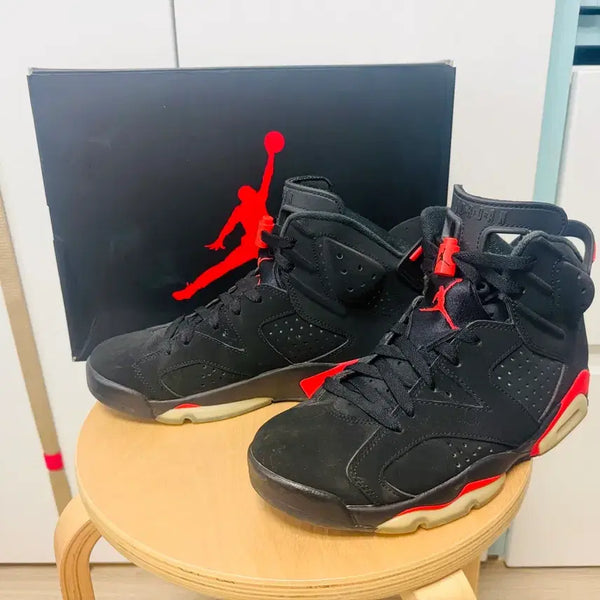 [BUNJANG] Nike Air Jordan 6 Retro Infrared Men's Shoes / 나이키 에어조던 6 레트로 인프라레드 265 신품급 풀박스 아디다스 호키
