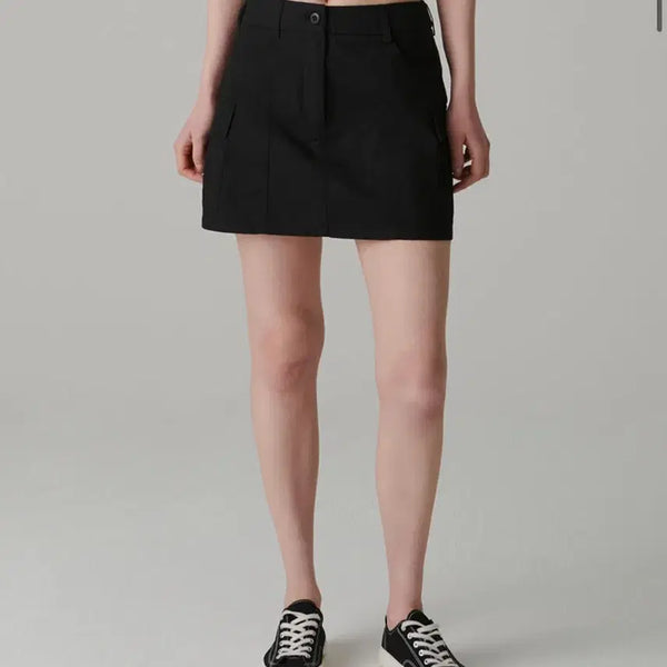 [BUNJANG] Musinsa Standard Women's Cargo Mini Skirt Black XS / 무신사 스탠다드 우먼) 우먼즈 카고 미니 스커트 블랙 xs