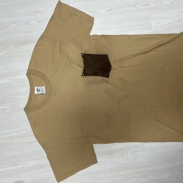 [BUNJANG] South2 West8 Leather Pocket T-Shirt / 남이서팔 south2west8 레더 포켓 반팔 티셔츠