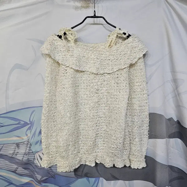 [BUNJANG] LIZ LISA Off-Shoulder Knit Sweater / LIZ LISA 리즈리사 오프숄더 니트