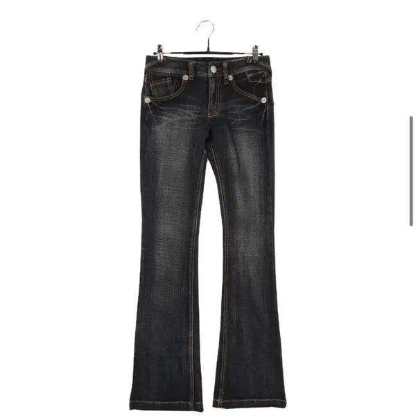 [BUNJANG] BCBG Denim Bootcut Low-Rise Pants / B.C.B.G 데님 부츠컷 로우라이즈 펑크 빈티지 팬츠