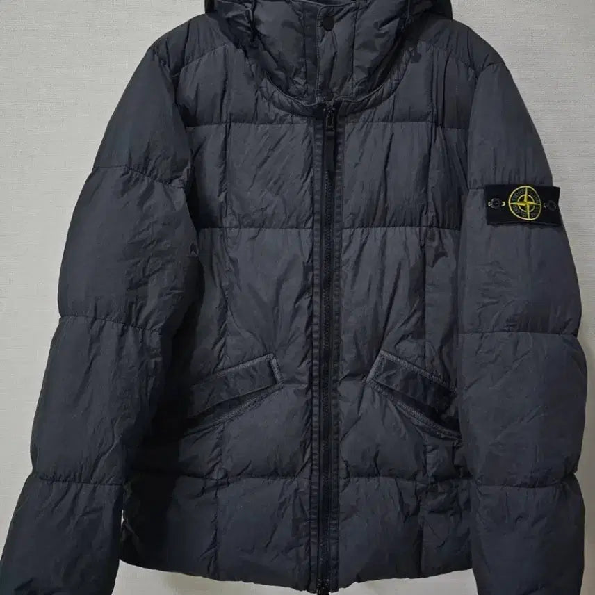 [BUNJANG] Stone Island Crinkle Labs Garment Dyed Down Jacket L / [백화점판/S급] 스톤아일랜드 크링클랩스 가먼트다이드 패딩 100/L