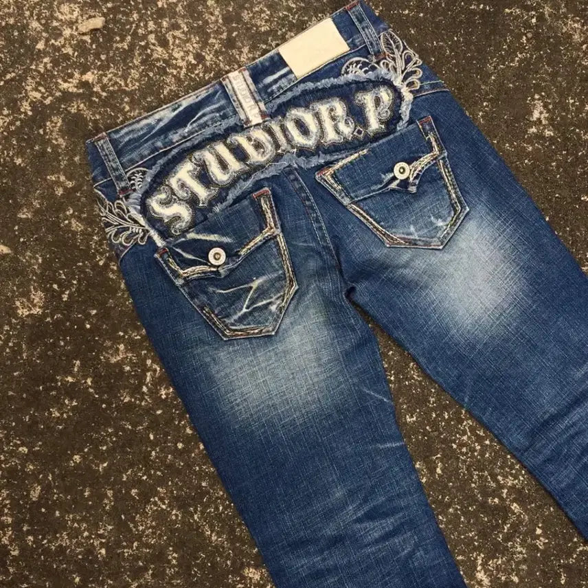 [BUNJANG] Studio R.P Vintage Low-Rise Denim Pants / Studio R.P 빈티지 로우라이즈 데님팬츠
