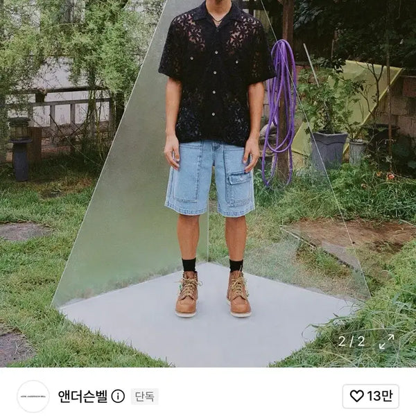 [BUNJANG] Andersson Bell Dan Washed Denim Shorts / [앤더슨벨] 댄 워시드 데님 쇼츠