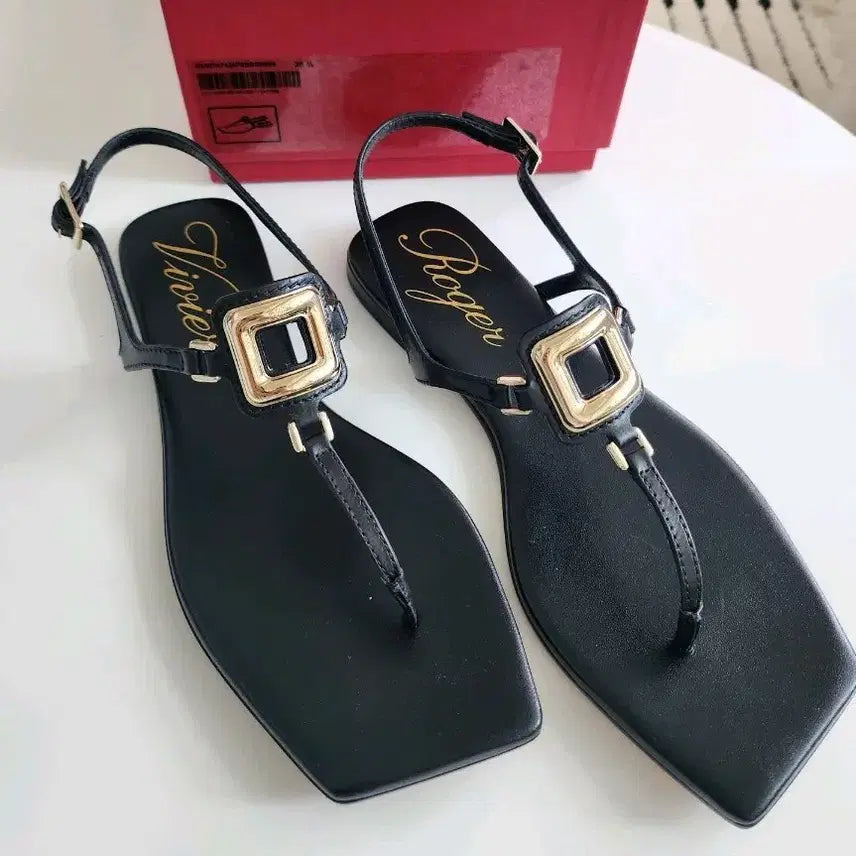 [BUNJANG] Roger Vivier Black Sandals / 로저비비에 샌들 블랙 새상품