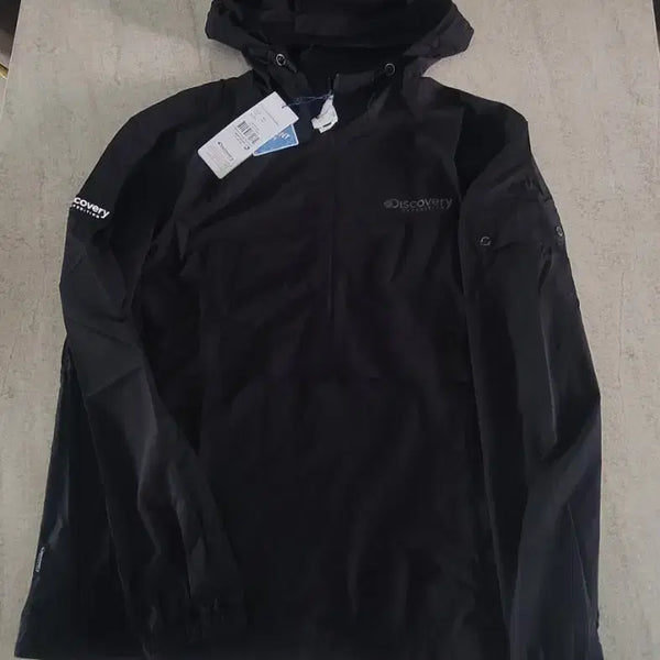 [BUNJANG] Discovery Outdoor Woven Anorak Jacket (Black, Size 100) / *새상품 *디스커버리 우븐 바스락 아노락100