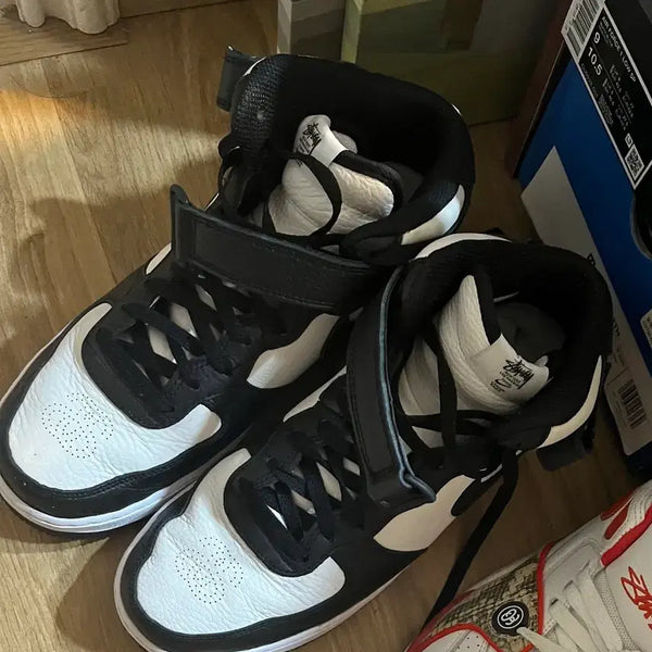 [BUNJANG] Nike Stussy Air Force Mid 'Orca' Sneakers / 니이키 스투시 에어포스 미드 범고래