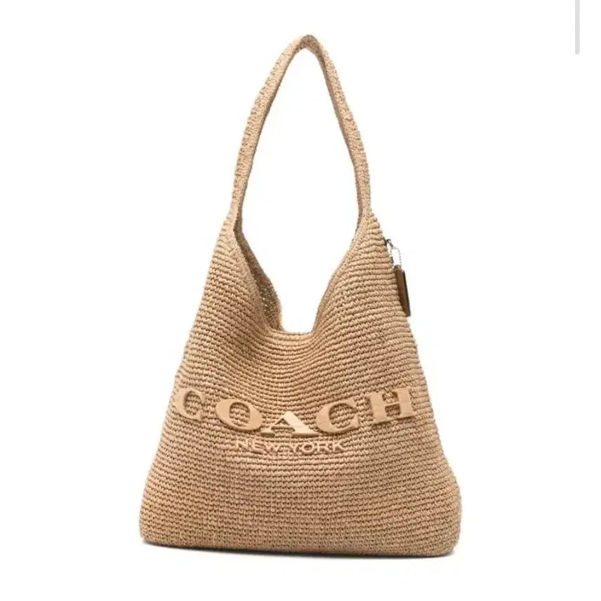 [BUNJANG] Coach Brooklyn Rattan 39 Shoulder Bag Beige / 새상품 코치 브루클린 라탄 39 숄더백 베이지