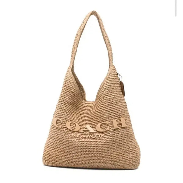 [BUNJANG] Coach Brooklyn Rattan 39 Shoulder Bag Beige / 새상품 코치 브루클린 라탄 39 숄더백 베이지