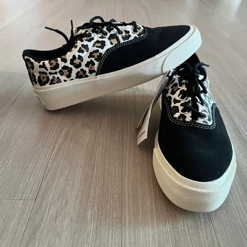 [BUNJANG] Converse Chuck Taylor All-Star Ox Leopard Black Suede / 컨버스 ox 레오파드 260 새제품