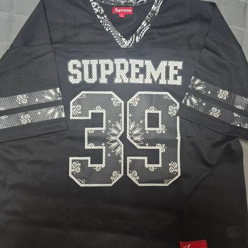 [BUNJANG] Supreme Bandana Football Jersey Black XL / 슈프림 반다나 풋볼저지 블랙 xl