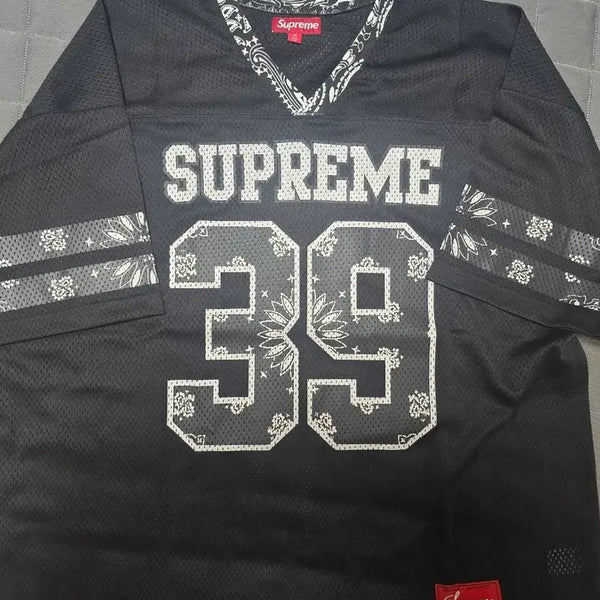 [BUNJANG] Supreme Bandana Football Jersey Black XL / 슈프림 반다나 풋볼저지 블랙 xl