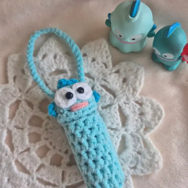 [BUNJANG] Hand-knitted Kyo-dong Lip Balm Charm / 뜨개 한교동 립밤 키링