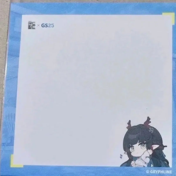 [BUNJANG] GS25 Arknights Changbangyi Memo Pad / GS25 엔드필드 개척 작전 명일방주 장방이 메모지