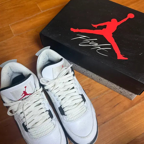 [BUNJANG] Air Jordan 4 Retro OG White Cement 265mm Sneakers (Full Box) / 조던4 레트로 OG 화이트 시멘트 265 (풀 박스)