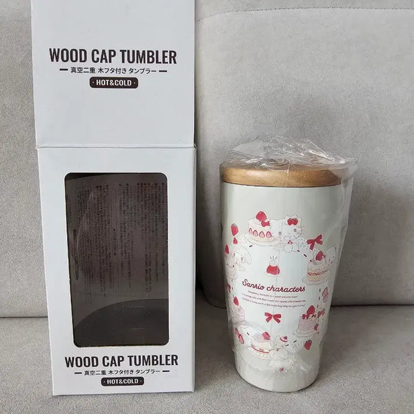 [BUNJANG] Hello Kitty Wood Cap Tumbler / 키티 텀블러