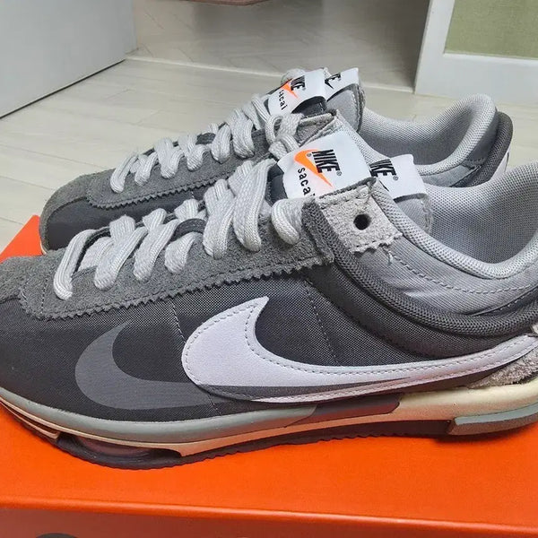 [BUNJANG] Nike Sacai Cortez Grey US 8 / 나이키 사카이 코르테즈 그레이 265