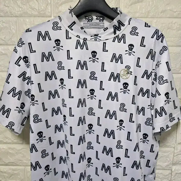 [BUNJANG] Mark & Lona Mock Neck Golf Shirt (L) - Unused / 일본 마크앤로나  반목 골프셔츠 L  미사용