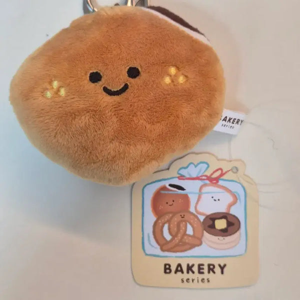 [BUNJANG] Bakery Series Red Bean Bun Plush Keychain / [새상품] 베이커리 시리즈 단팥빵 인형 키링