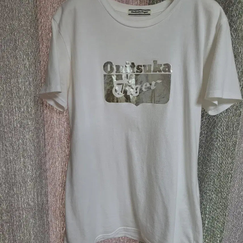 [BUNJANG] Onitsuka Tiger White Cotton T-Shirt / 오니츠카티이거 화이트 면티