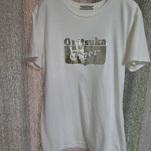 [BUNJANG] Onitsuka Tiger White Cotton T-Shirt / 오니츠카티이거 화이트 면티