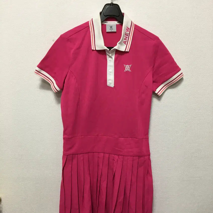 [BUNJANG] Anew Golf Pleats One-Piece Dress / 정품 어뉴 골프 원피스 플리츠