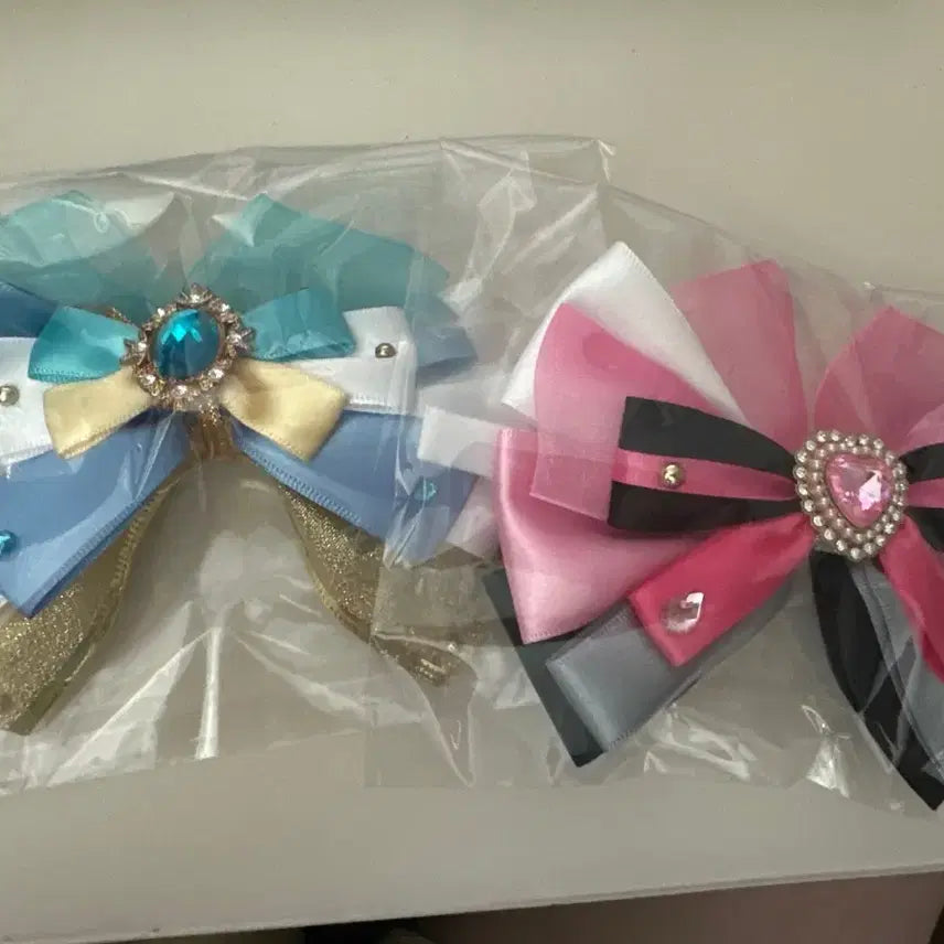 [BUNJANG] PLAVE Bambi & Yejun Themed Lightstick Ribbon Bundle Set / 응원봉 리본 (플레이브 예준, 밤비 테마) 일괄