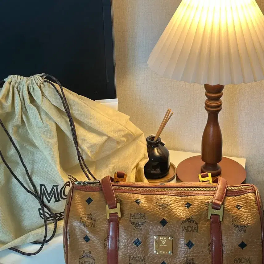 [BUNJANG] MCM Visetos Cylinder Bag / Mcm 비세토스 원통형 가방