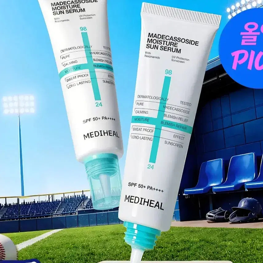 [BUNJANG] Mediheal Madecassoside Moisture Sun Serum SPF50+ PA++++ 50ml / 메디힐 선세럼(새상품)