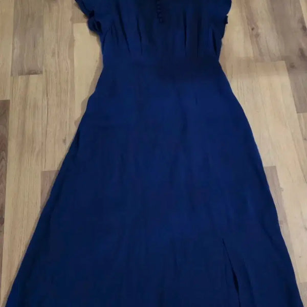 [BUNJANG] S'I Navy Flare Dress / S'I네이비색 플레어 원피스