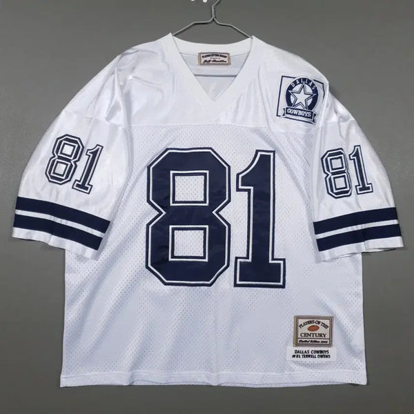[BUNJANG] Jeff Hamilton Dallas Cowboys Terrell Owens Football Short Sleeve Jersey Blockcore XL / 제프헤밀턴 NFL댈러스 카우보이 오웬스 풋볼 반팔 유니폼 져지 블록코어