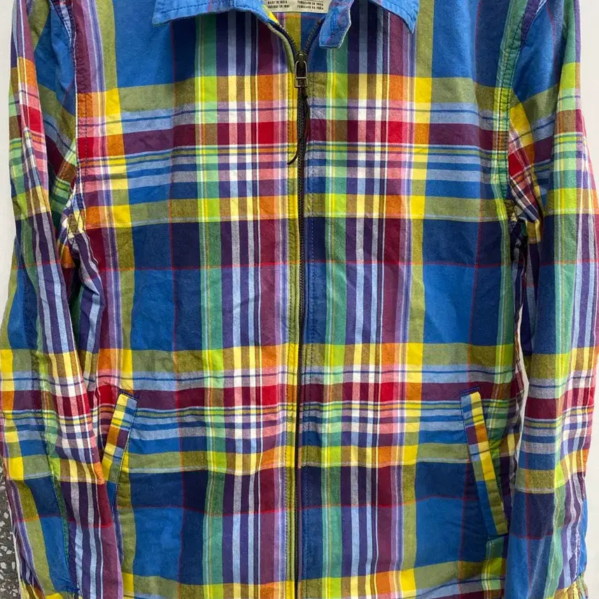 [BUNJANG] Vintage Levi's Madras Check Swing Top Jacket (Size S) / [S추천/유일매물] 빈티지 리바이스 마드라스 체크 스윙톱 자켓