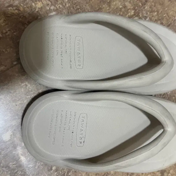 [BUNJANG] Tontot Slipper Sandals Light Grey Size S / 토앤토 쪼리 연그레이 S사이즈