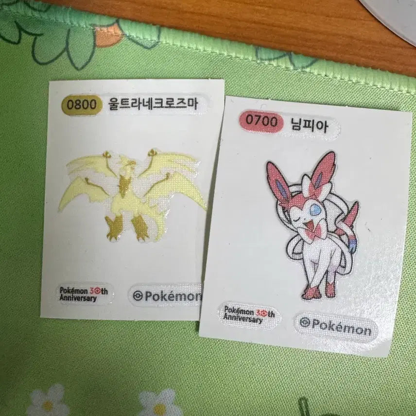 [BUNJANG] Pokemon Sticker Set: Ultra Necrozma & Sylveon / 포켓몬 띠부실 울트라네크로즈마 님피아 일괄