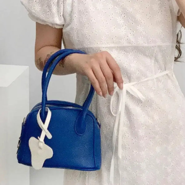 [BUNJANG] Blue Mini Handbag Crossbody Bag / 블루 미니 핸드백 크로스백 가방