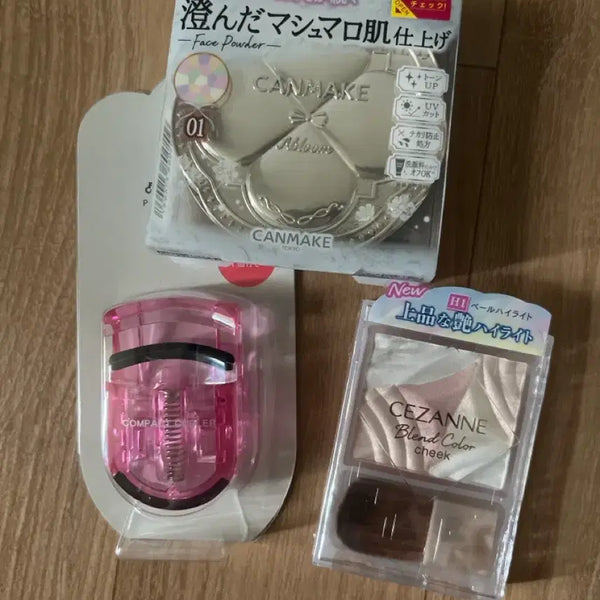 [BUNJANG] Canmake Marshmallow Powder 01 & Cezanne Blend Color Cheek Bundle Set (Sealed) / [미개봉 일괄] 캔메이크 마시멜로 파우더 01 / 세잔느 블렌드 컬러 치