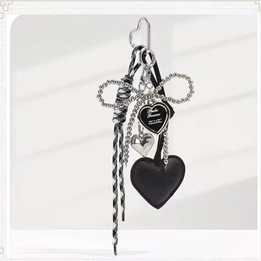 [BUNJANG] Heart Pendant Charm Keychain / 하트 키링 펜던트 참(새상품)